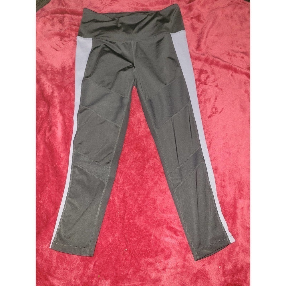 Large leggings dark grey and purple, tangerine